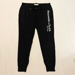 Abercrombie & Fitch Mens Black Sweatpants Size Large Joggers